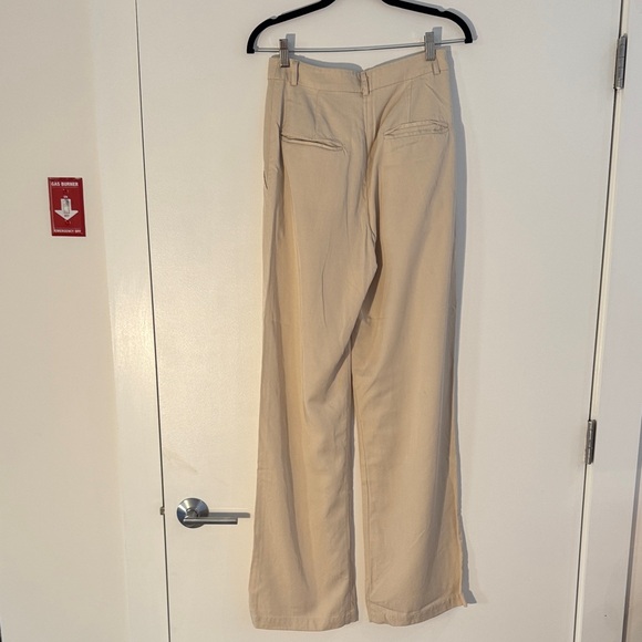 Reformation Beige Wide Leg Trousers - Picture 5 of 5